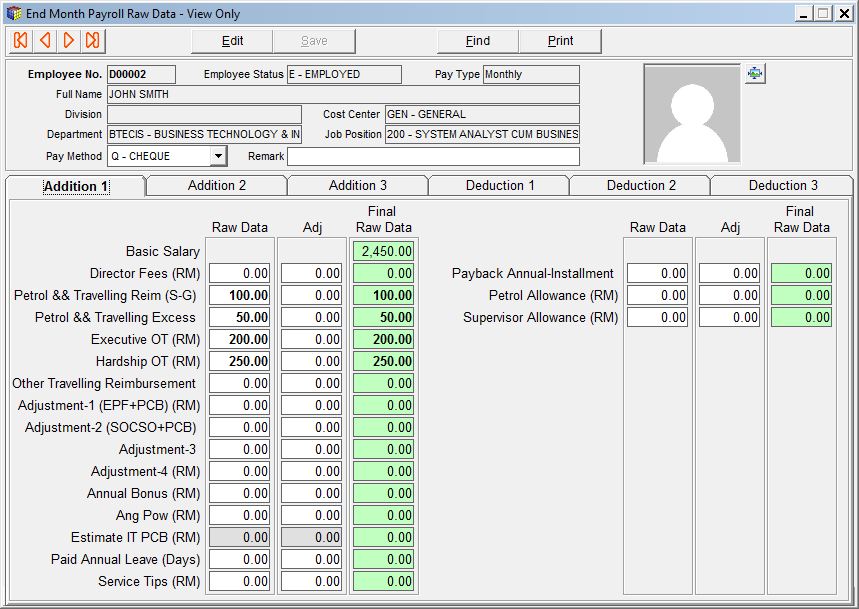Raw Data